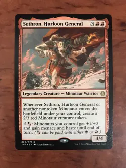 Sethron Hurloon General MTG Magic the Gathering Card NM Near Mint Jumpstart JMP - Image 1