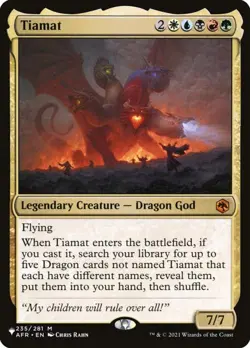 MTG English Tiamat NM Normal The List - Image 1
