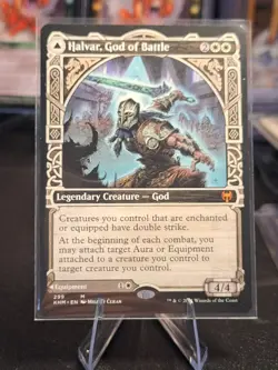 Halvar, God Of Battle Showcase Kaldeheim Mythic Rare MTG Magic - Image 1