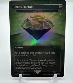 Green Chaos Emerald 7031 (Lotus petal) - MTG, Secret Lair - Image 1