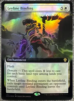 Leyline Binding (Extended Art) Rare Dominaria United Foil 387 MTG - Image 1