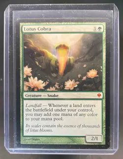 2009 Magic MTG Zendikar Lotus Cobra #168 - Image 1