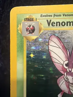 Venomoth 13/64 Jungle Holo - Rare 1999 Wizards Pokemon TCG Card English - Image 2