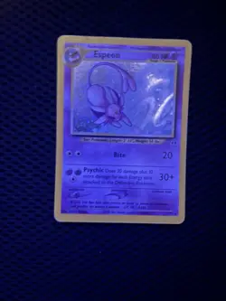 Pokemon Espeon Neo Discovery 1/75 Holo Rare Unlimited English Pokemon Card - Image 1