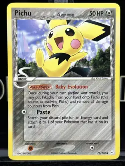 Pichu 76/110 Pokemon TCG EX Holon Phantoms Regular Common 2006 LP - Image 3