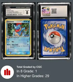 Croconaw 38/115 - 2005 Pokemon EX Unseen Forces Stamped Reverse Holo CGC8 - Image 3