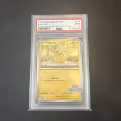 PIKACHU 214 | PSA 9 | SVP EN-SV BLACK STAR PROMO POKEMON - Image 1