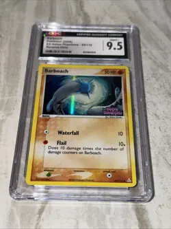 2006 Pokemon EX Holon Phantoms Barboach Reverse Holo Stamp PSA 9 Mint - Low Pop - Image 1