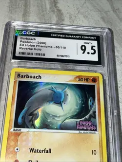 2006 Pokemon EX Holon Phantoms Barboach Reverse Holo Stamp PSA 9 Mint - Low Pop - Image 2
