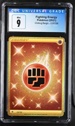 Pokemon Fighting Energy 2021 Chilling Reign 233/198 Secret Rare Holo CGC 9 - Image 1