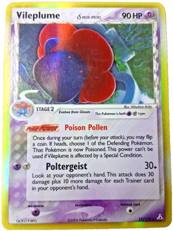 Pokemon TCG - Vileplume - 17/110 - Holo - Rare - EX Holon Phantoms [Heavy Play] - Image 1
