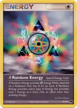 Pokemon TCG - Rainbow Energy - 9/17 - Uncommon - POP Series 5 [Moderate Play] - Image 1