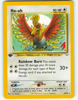 Ho-oh - 1st Edition - 18/64 Neo Revelation - Pokemon TCG - 2001 - Image 1