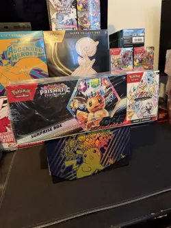 Pokemon Prismatic Evolutions Surprise Box + Booster Bundle 2 Pack - Image 2