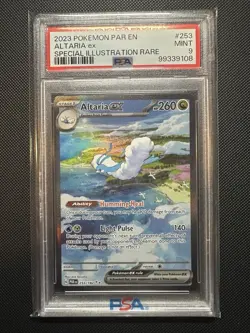 2023 POKEMON PAR EN-PARADOX RIFT SPECIAL ILLUSTRATION RARE #253 ALTARIA EX PSA 9 - Image 1