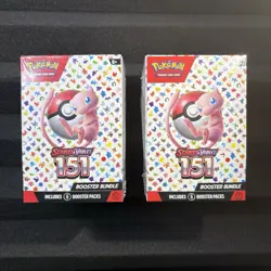 2 SCARLET & VIOLET 151 BOOSTER BUNDLE BOX FACTORY SEALED NEW 12 Packs Total - Image 1