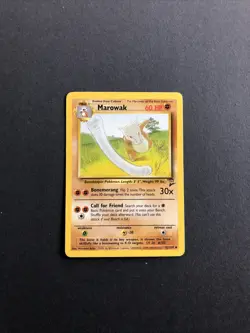 Pokemon TCG Marowak Base Set 2 52/130 Regular Unlimited Uncommon - Image 1
