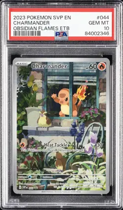2023 POKEMON SVP EN-SV BLACK STAR PROMO #044 CHARMANDER PSA 10 - Image 1
