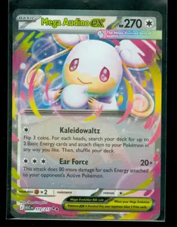 Pokemon MEGA AUDINO EX 172/217 - Ascended Heroes - ULTRA RARE HOLO - MINT - Image 1