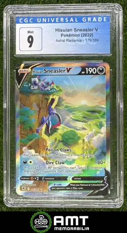 Hisuian Sneasler V CGC 9 2022 Pokemon Sword & Shield Astral Radiance #175/189 - Image 1