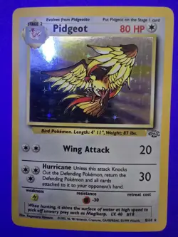 Pokemon TCG Pidgeot 8/64 Jungle Set Holo Rare WOTC VTG 1999 LP+ - Image 1