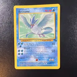 Pokemon Articuno 17/62 Fossil Rare MP Basic Unlimited WOTC English 1999 - Image 1