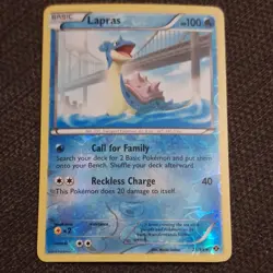 Pokemon TCG Lapras 25/99 Next Destinies Basic 100HP Rare Reverse Holo - Image 1