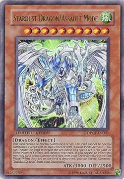 Yu-Gi-Oh Stardust Dragon/Assault Mode DPCT-EN003 Limited Edition Ultra Rare LP - Image 1