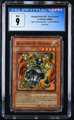 Yu-Gi-Oh! Arcana Force VII - The Chariot Light of Destruction LODT-EN013 CGC 9 - Image 1