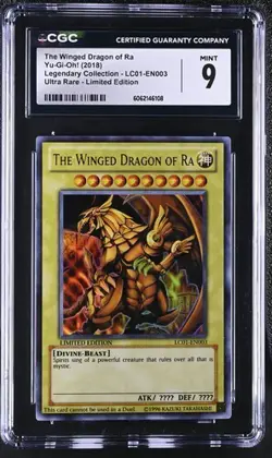 Yu-Gi-Oh! The Winged Dragon of Ra Legendary Coll. LC01-EN003 Limited Ed. CGC 9 - Image 1
