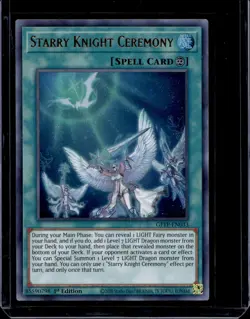 Yugioh Starry Knight Ceremony GFTP-EN033 Ultra Rare 1st Ed NM - Image 1