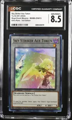 Yu-Gi-Oh! Sky Striker Ace Token Magnificent Mavens MAMA-EN013 1st Ed. CGC 8.5 - Image 1