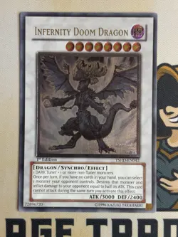 Infernity Doom Dragon TSHD-EN042 1st Edition Ultimate Rare YuGiOh! NM EURO - Image 3