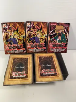 Yu-Gi-Oh! 1996 TCG Official Rule book Lot Of 3 And 2 1996 Deck Zone Layout - Image 1