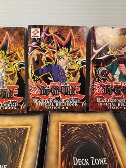 Yu-Gi-Oh! 1996 TCG Official Rule book Lot Of 3 And 2 1996 Deck Zone Layout - Image 3