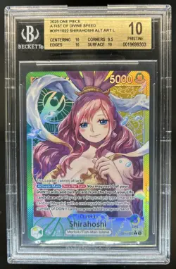 2025 One Piece Shirahoshi Leader Alternative Art #OP11-022 BGS 10 Pristine - Image 1