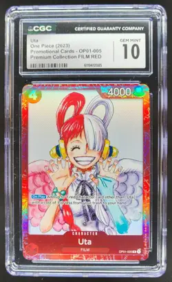 2023 ONE PIECE UTA PROMO FILM RED OP01-005 CGC 10 A PT - Image 1