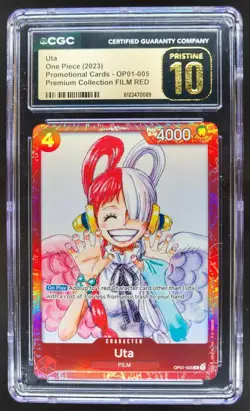 2023 ONE PIECE UTA PROMO FILM RED OP01-005 CGC 10 PRISTINE A PT - Image 1