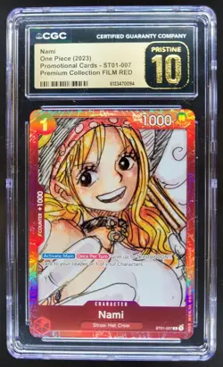 2023 ONE PIECE NAMI PROMO FILM RED ST01-007 CGC 10 PRISTINE A PT - Image 1