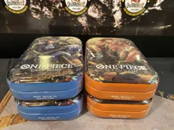 LOT OF 4 🔥 One Piece Tin Pack Set Vol 2 Factory Sealed. BUYER RECEIVES ALL 4!! - Image 1