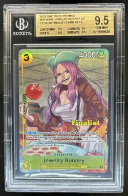 2025 One Piece Promo Jewelry Bonney Finalist Card Set 2 #OPSA 10-107 BGS 9.5 - Image 1