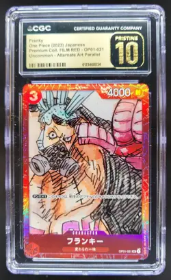 2023 ONE PIECE JP FILM RED ALT ART OP01-021 CGC 10 PRISTINE A PT - Image 1