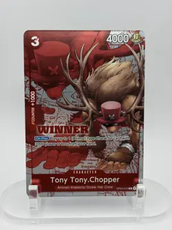 Tony Tony.Chopper C Alt Art Winner OP04-010 - Store Pack 2024 One Piece NM ENGL - Image 1
