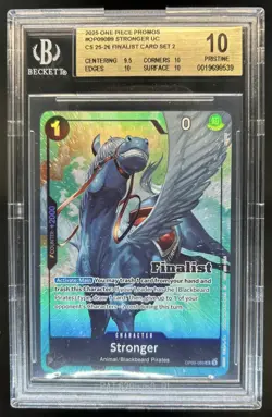 2025 One Piece Promo Stronger Finalist Card Set 2 #OP09-089 BGS 10 Pristine - Image 1