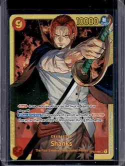 2022 One Piece Romance Dawn Shanks Secret Rare #OP01-120 - Image 1