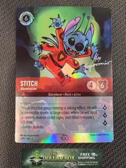 Lorcana Disney 100 Stitch Abomination 21/P1 Promo Foil - Image 1