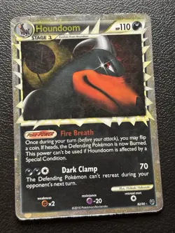 Pokemon TCG Houndoom Prime Undaunted Holo Card 82/90 HP - MP Condition - Image 1