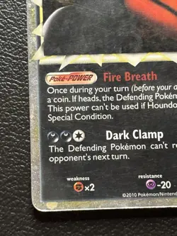 Pokemon TCG Houndoom Prime Undaunted Holo Card 82/90 HP - MP Condition - Image 4