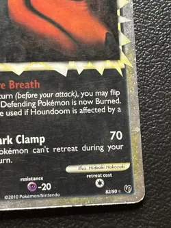 Pokemon TCG Houndoom Prime Undaunted Holo Card 82/90 HP - MP Condition - Image 5