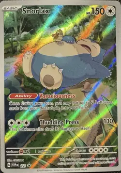 Pokemon TCG Snorlax 051 SVP Promo Sv: Scarlet & Violet 151 Promo Card Near Mint - Image 1